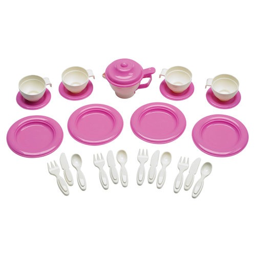 American Plastic Toys 25 Piece Tea Party Set & Reviews Wayfair